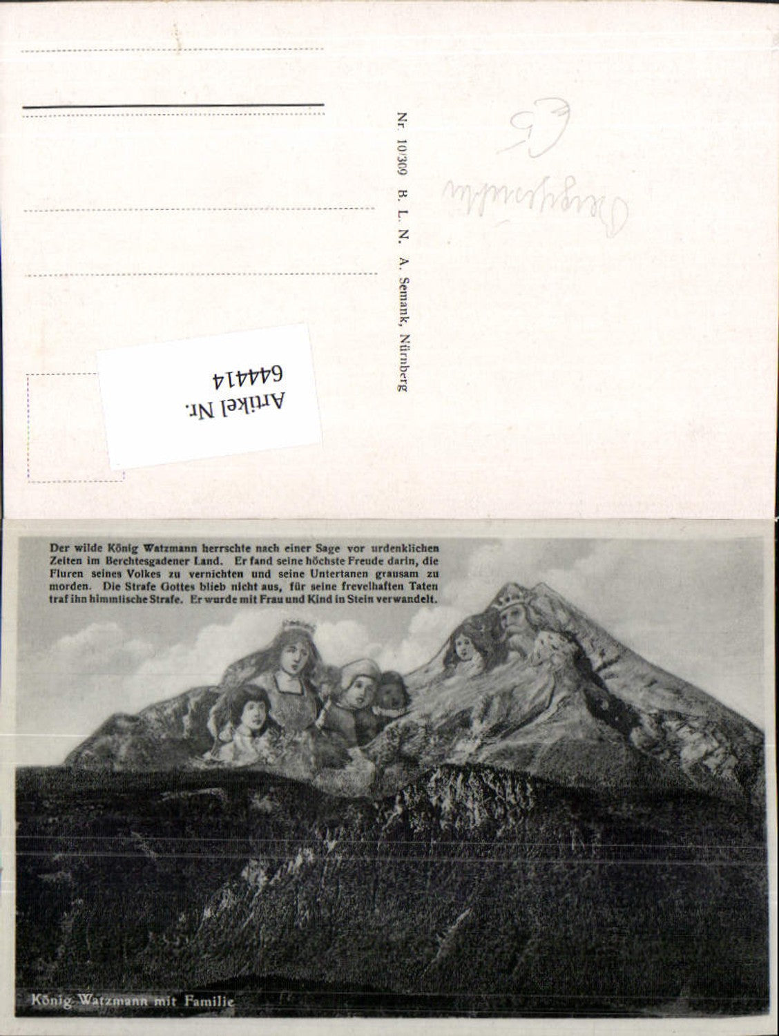 644414, Mountain faces King Watzmann and family Berchtesgaden
