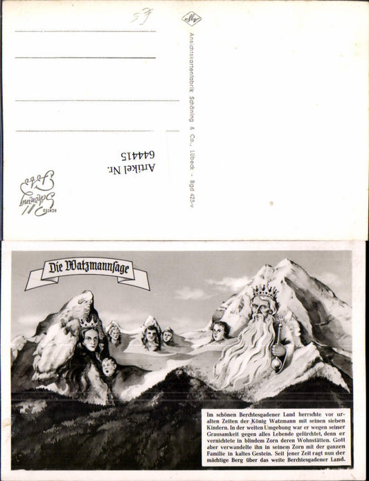 644415,Berggesichter Watzmannsage Berchtesgaden Watzmann