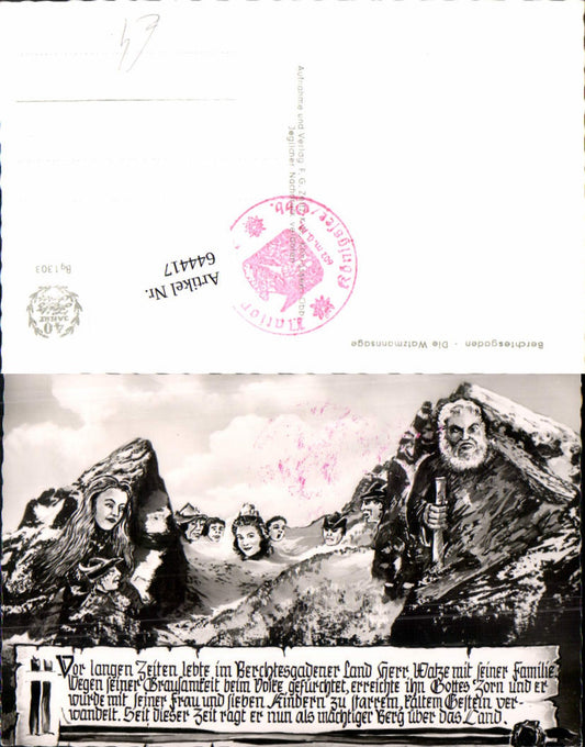 644417,Berggesichter Watzmannsage Berchtesgaden Watzmann