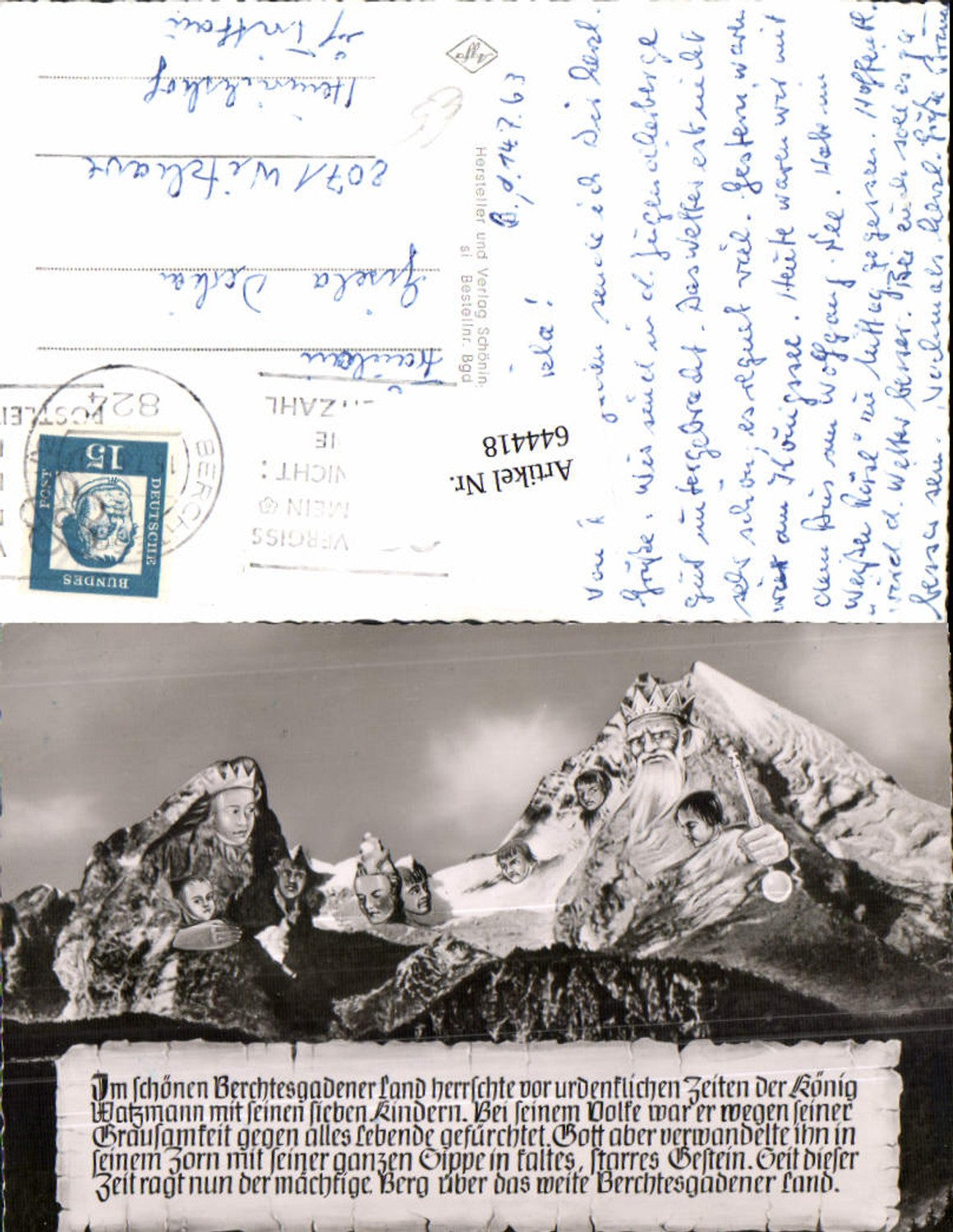 644418,Berggesichter Watzmannsage Berchtesgaden Watzmann