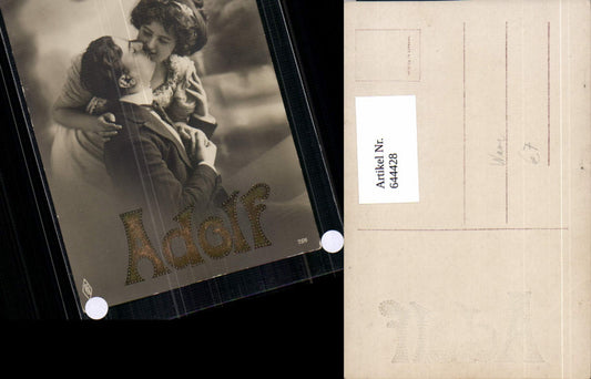 644428,Allegorie AK Adolf Namens AK Name Kuss Frau