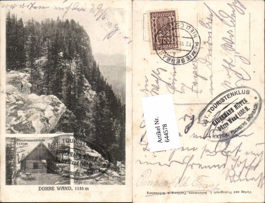 644578,Dürre Wand Gauermannhütte Grünbach Puchberg am Schneeberg Miesenbach