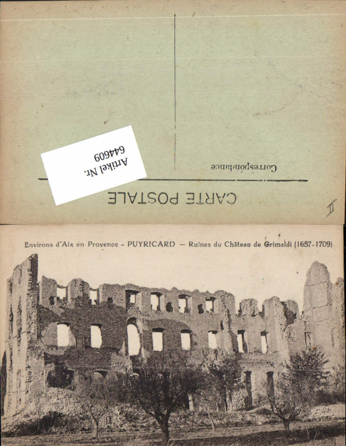 644609,Aix-en-Provence Bouches de Rhone Puyricard Chateau Grimaldi