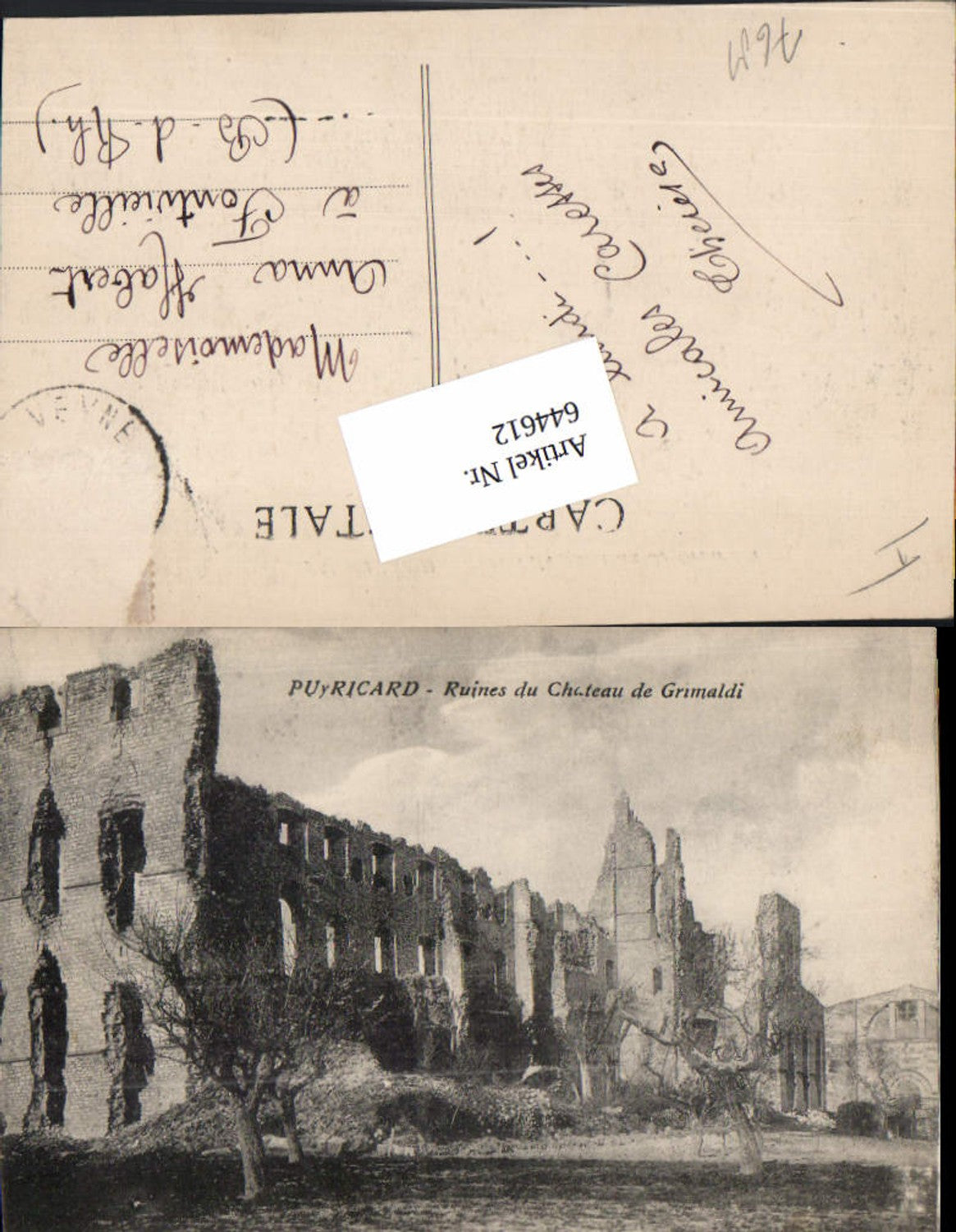 644612,Aix-en-Provence Bouches de Rhone Puyricard Chateau Grimaldi