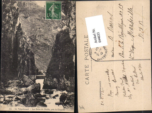 644633,Hautes Alpes Valgaudemar Les Oules du Diable La Chapelle