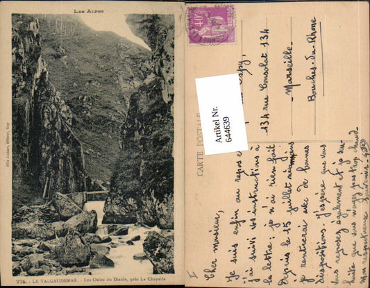 644639,Hautes Alpes Valgaudemar Les Oules du Diable La Chapelle