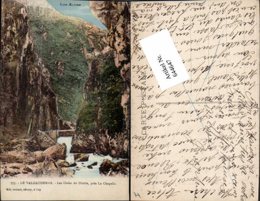 644647,Hautes Alpes Valgaudemar Les Oules du Diable La Chapelle