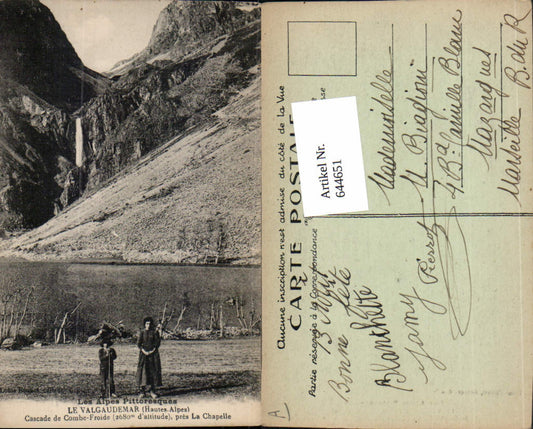 644651,Hautes Alpes Valgaudemar La Chapelle Combe Froide