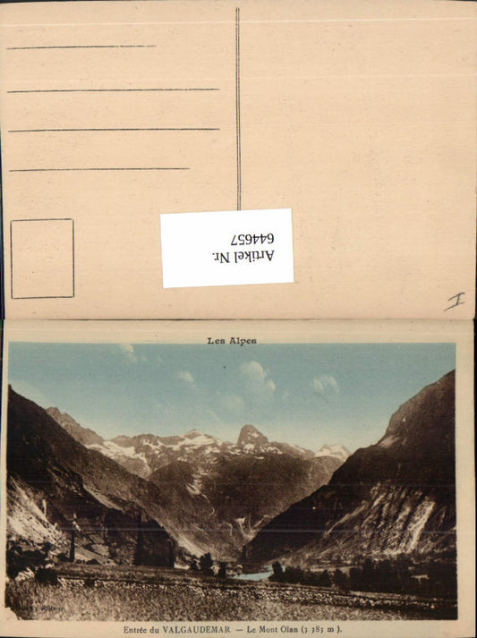 644657,Hautes Alpes Valgaudemar Le Mont Olan La Chapelle Roux