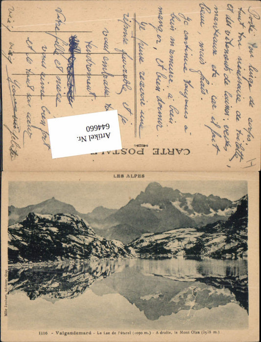 644660,Hautes Alpes Valgaudemar La Chapelle Lac de Petarel