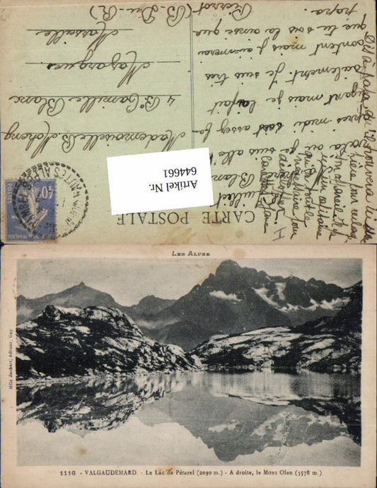 644661,Hautes Alpes Valgaudemar La Chapelle Lac de Petarel