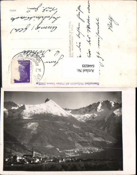644699,Hofgastein m. Hohen Tauern