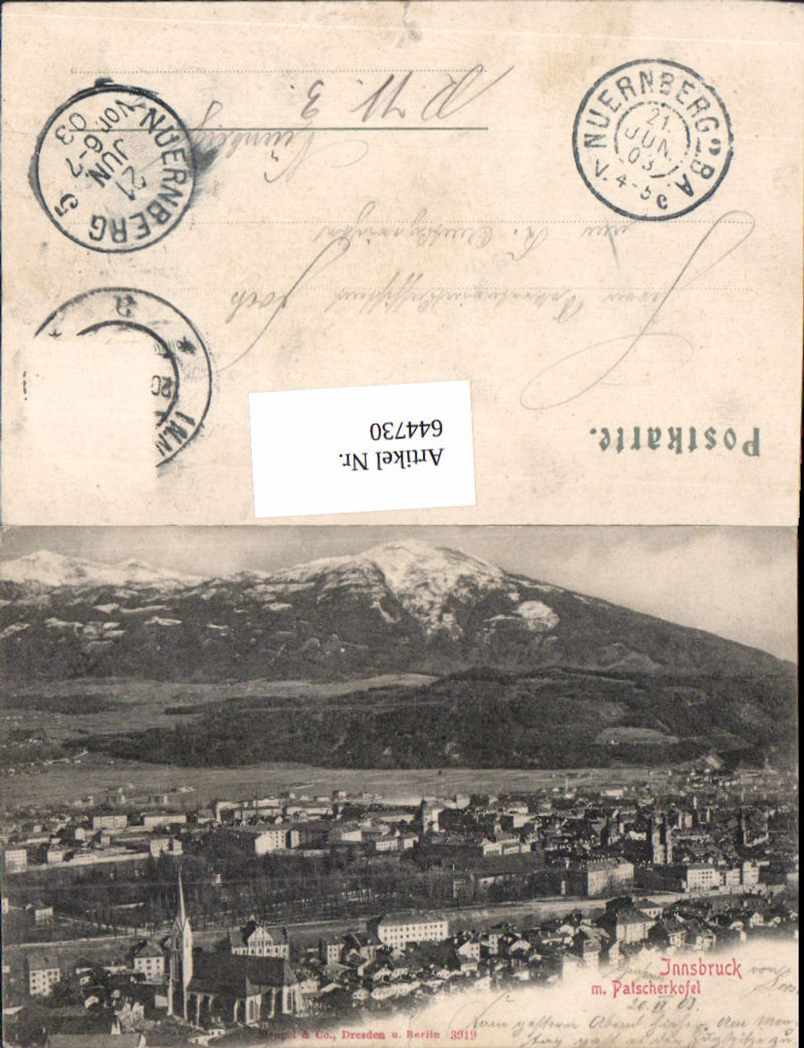 Alte Ansichtskarte – Old Postcard