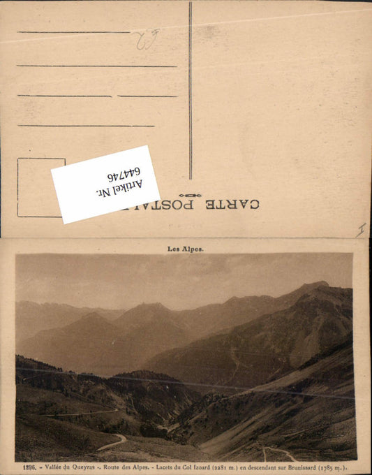 644746,Queyras Arvieux Lacets du col Izoard Hautes Alpes