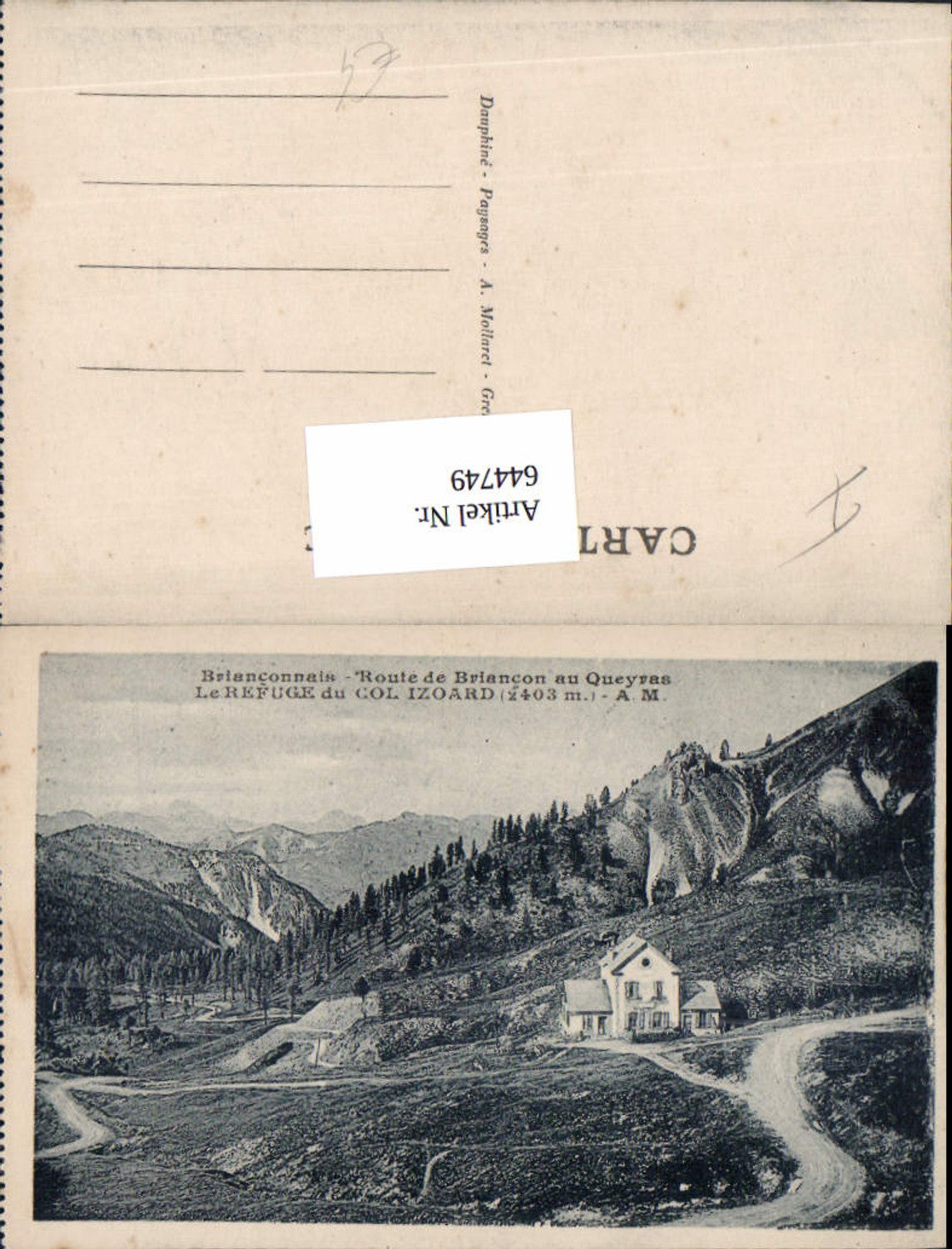 644749,Queyras Arvieux Briancon au refuge du Col Izoard