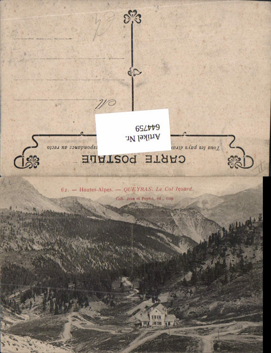 644759,Queyras Arvieux Col Izoard refuge Hautes Alpes Briancon