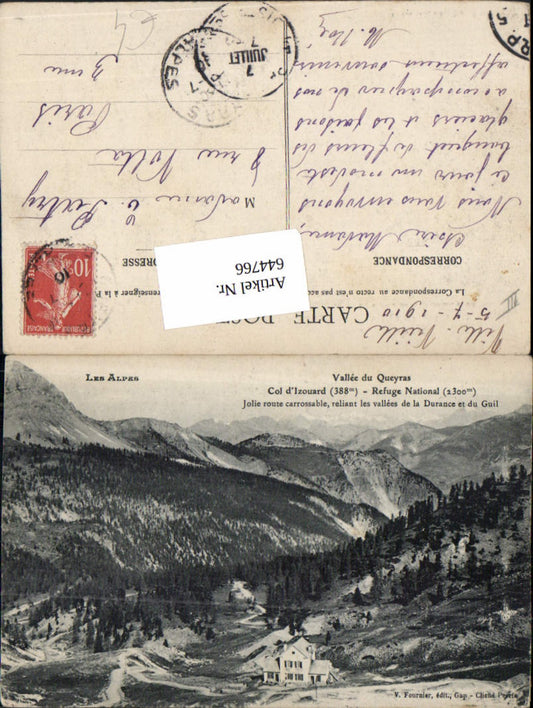 644766,Queyras Arvieux Col Izoard refuge Briancon Hautes Alpes Napoleon