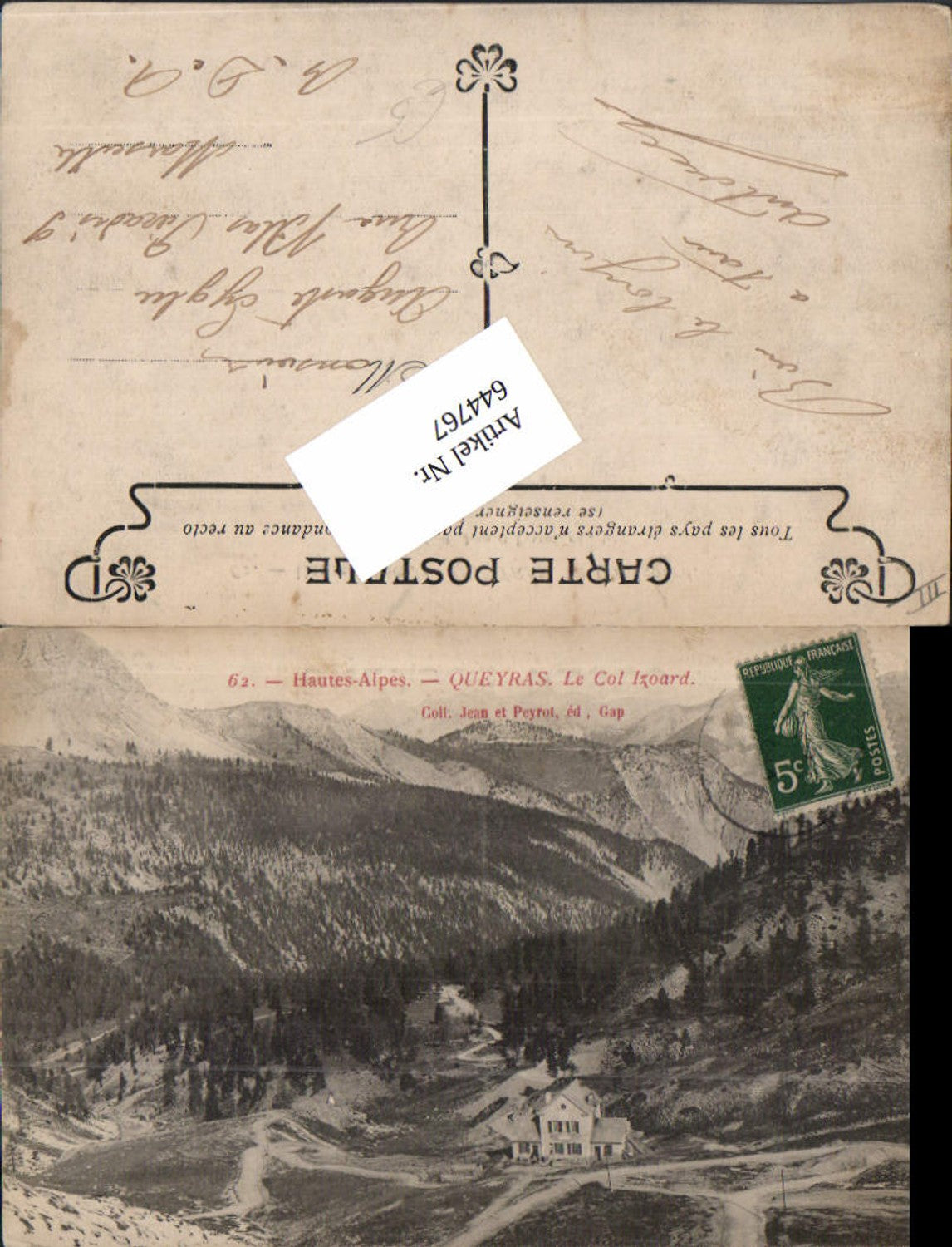 644767,Queyras Arvieux Col Izoard refuge Briancon Hautes Alpes Napoleon