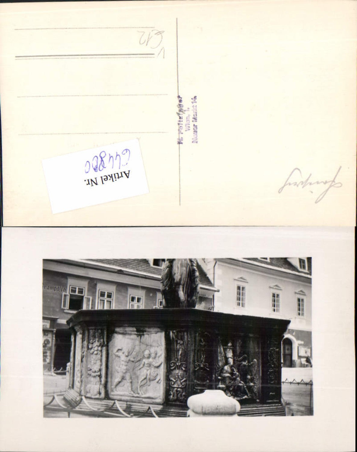644800,tolle Foto-AK Friesach Brunnen Kärnten pub Feltzinger Wien