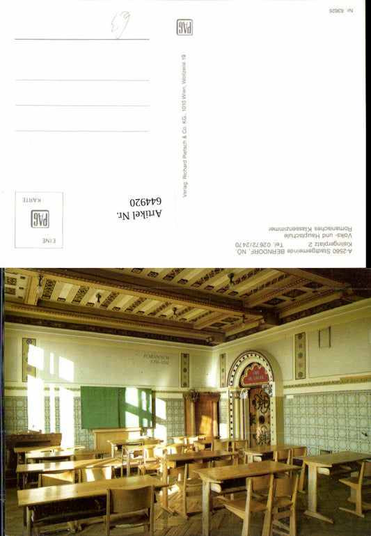 644920,Berndorf an der Triesting Schule Klassenzimmer