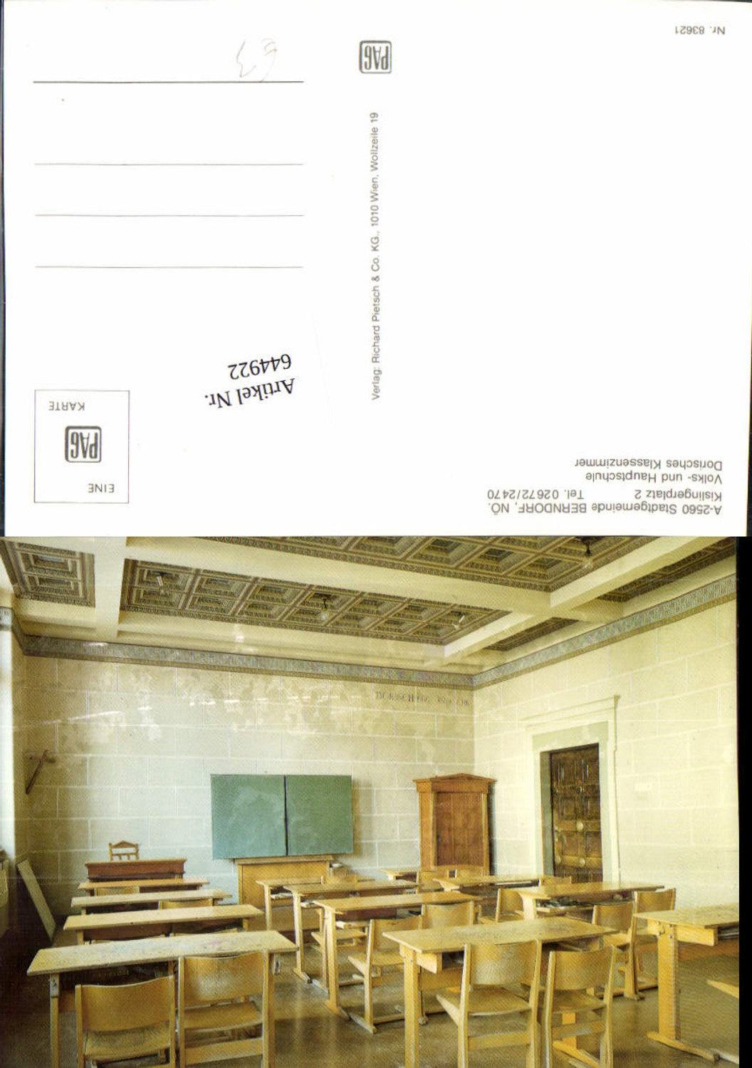 644922,Berndorf an der Triesting Schule Klassenzimmer