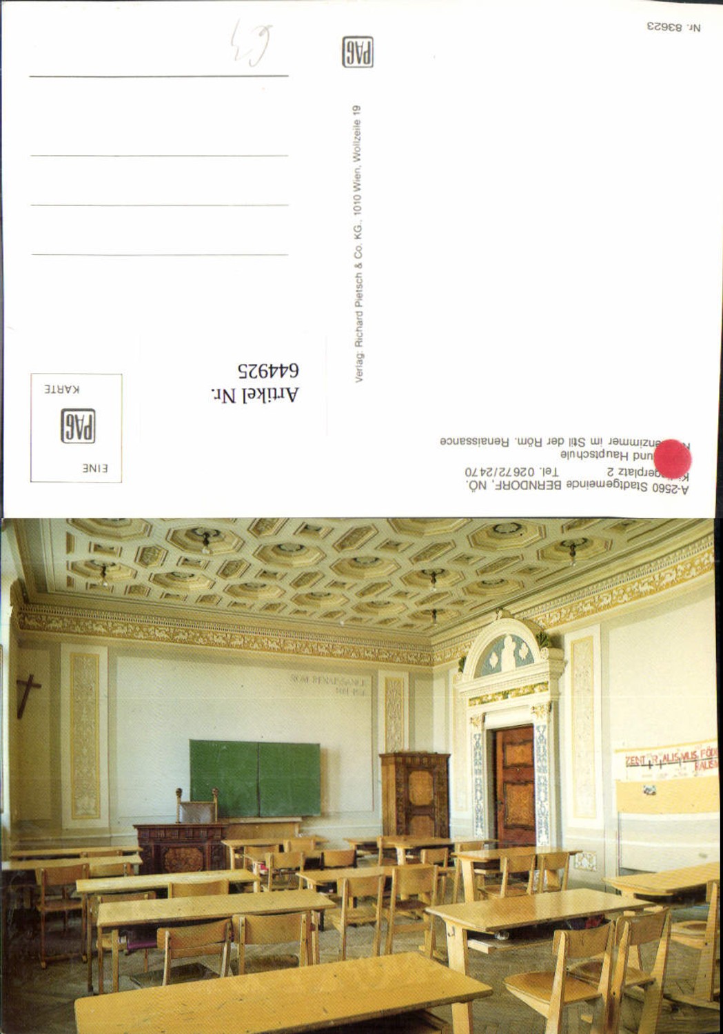 644925,Berndorf an der Triesting Schule Klassenzimmer