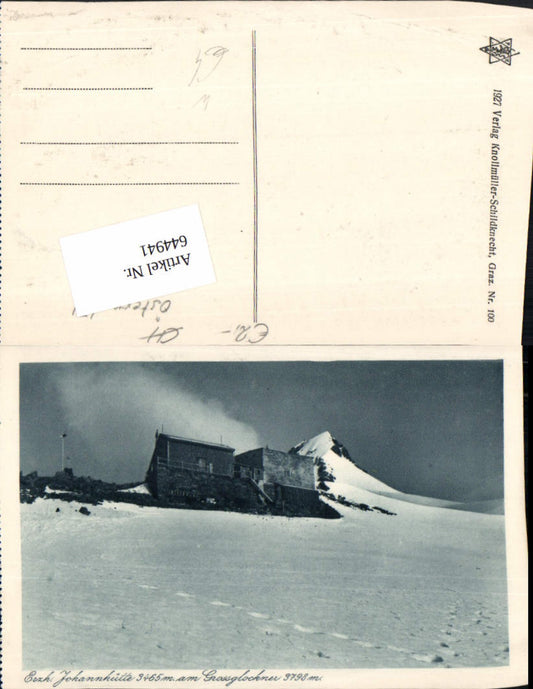 644941,Grossglockner Hochalpenstraße Heiligenblut Erzherzog Johannhütte