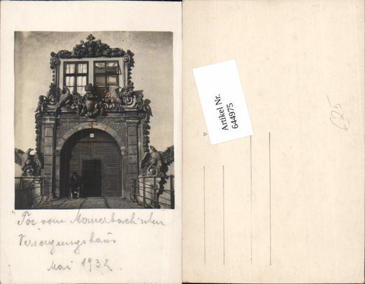 644975,tolle Foto-AK Mauerbach b. Wien Versorgungsheim Tor 1932