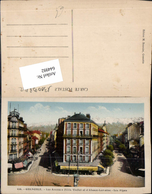 644992,Grenoble Isere Les Avenues Felix Viallet Hotel Walsheim