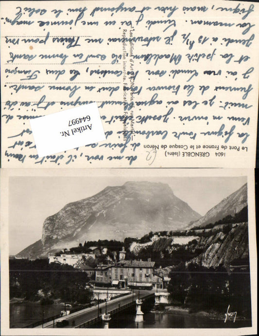 644997,Grenoble Isere brücke Pont de France Casque de Neron