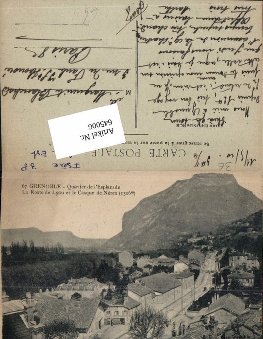 645006,Grenoble Isere Quartier de esplande Route Lyon Casque de Neron