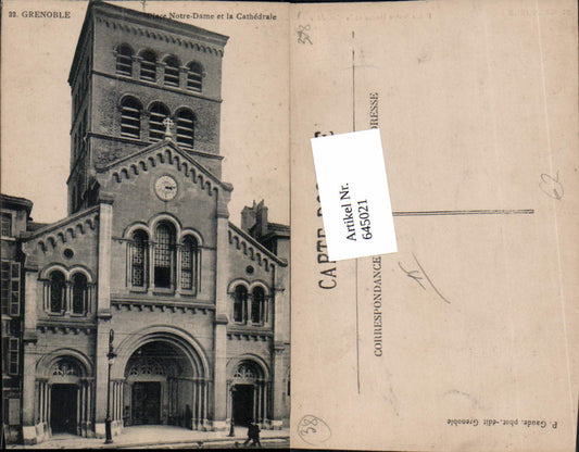 645021,Grenoble Isere Notre Dame et la Cathedrale