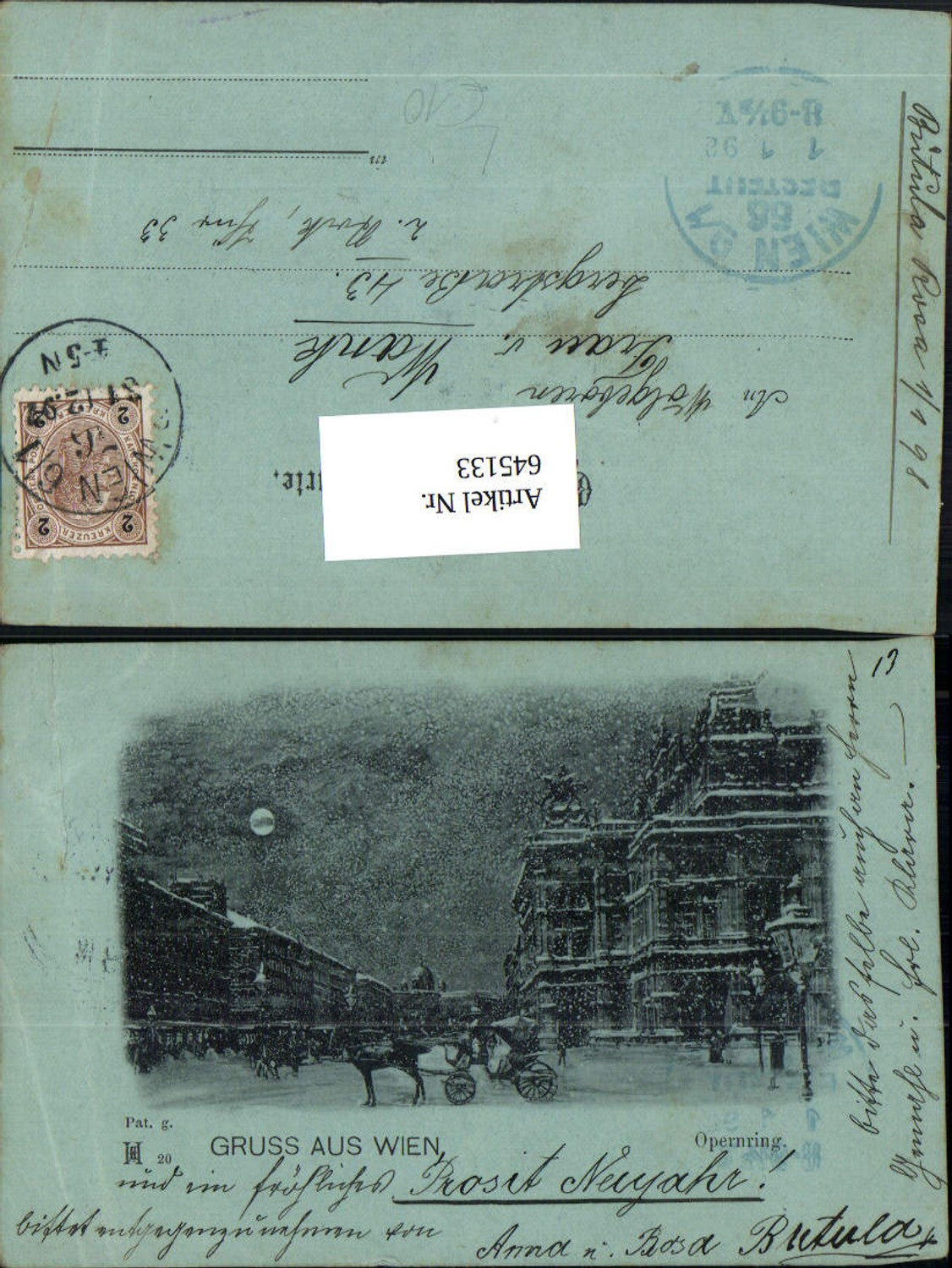 Alte Ansichtskarte – Old Postcard