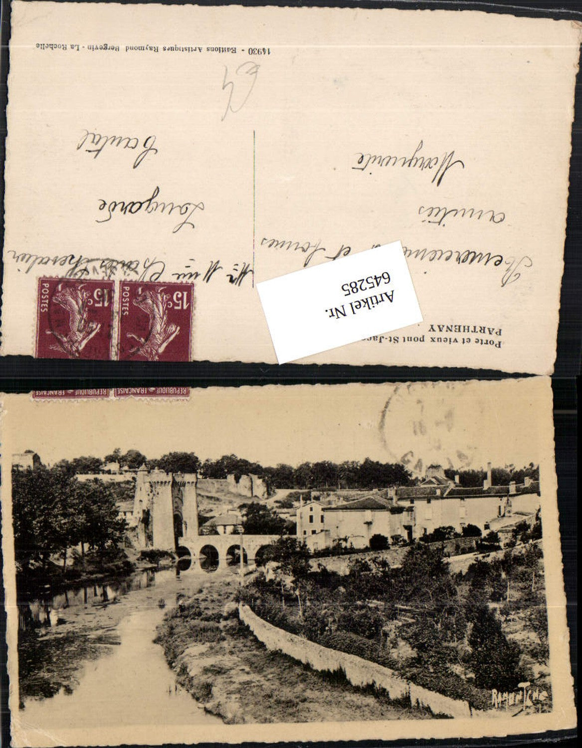 645285,Parthenay Deux Sevres Pont St. Jacques