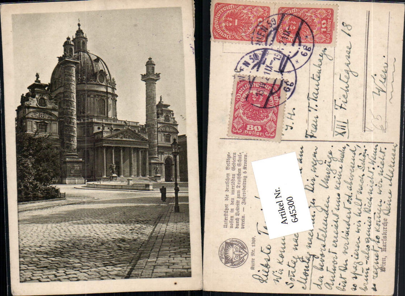 Alte Ansichtskarte – Old Postcard