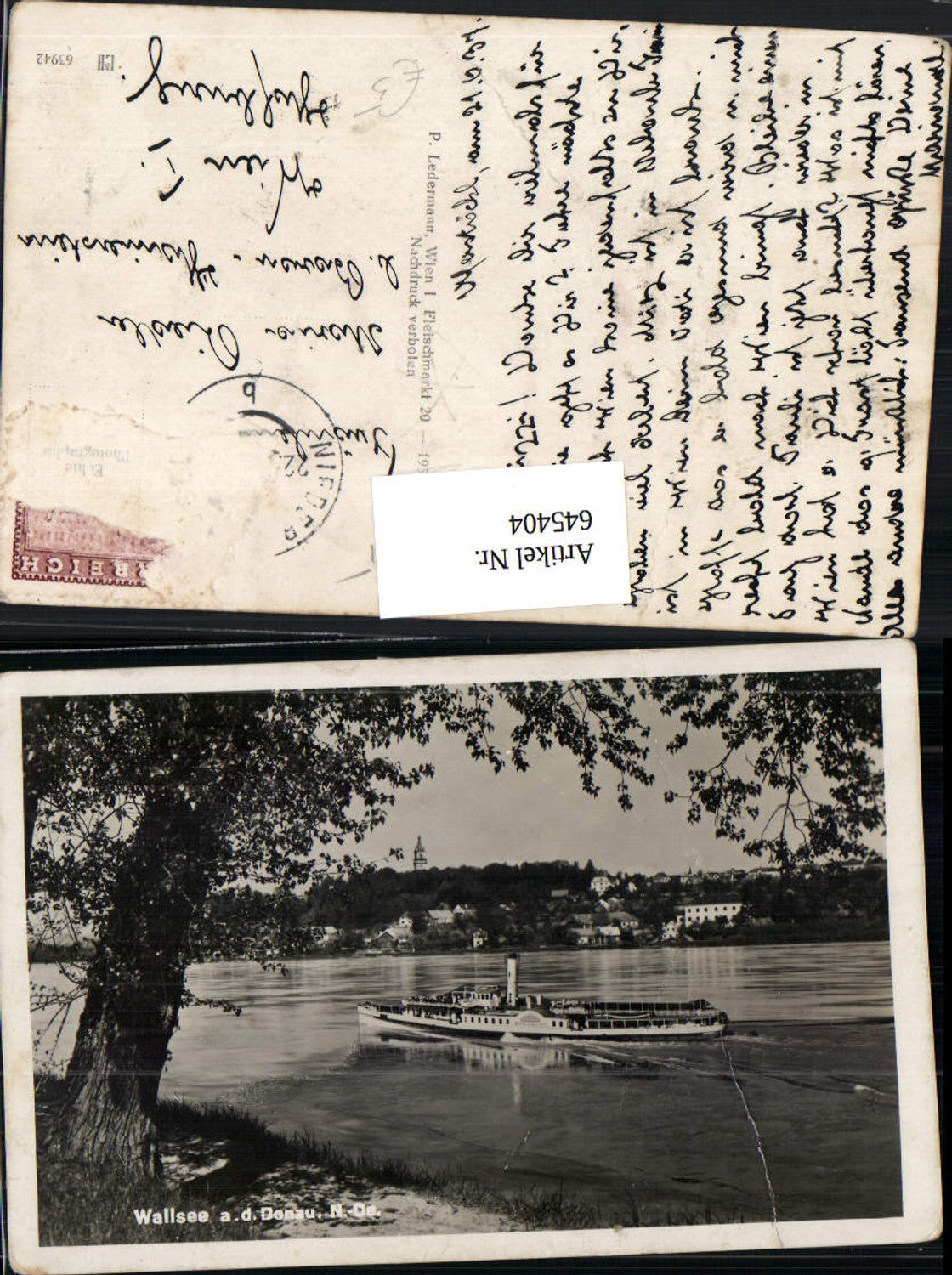 645404,Wallsee an der Donau Dampfer Binnenschiff Schiff Habsburg