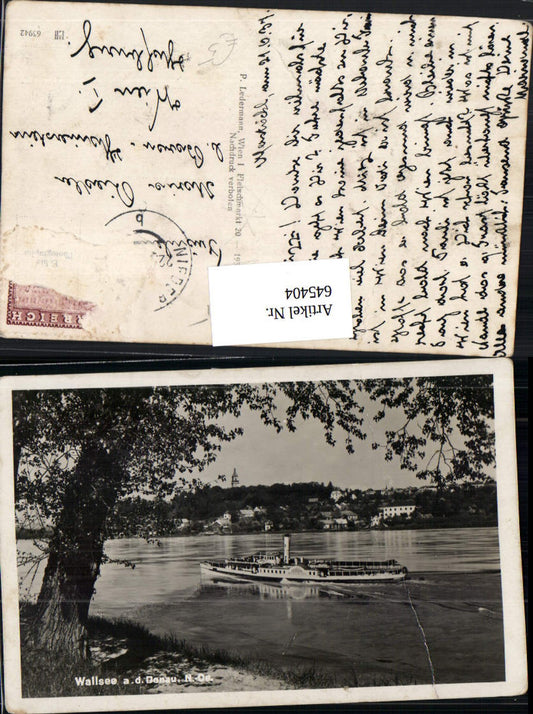 645404,Wallsee an der Donau Dampfer Binnenschiff Schiff Habsburg
