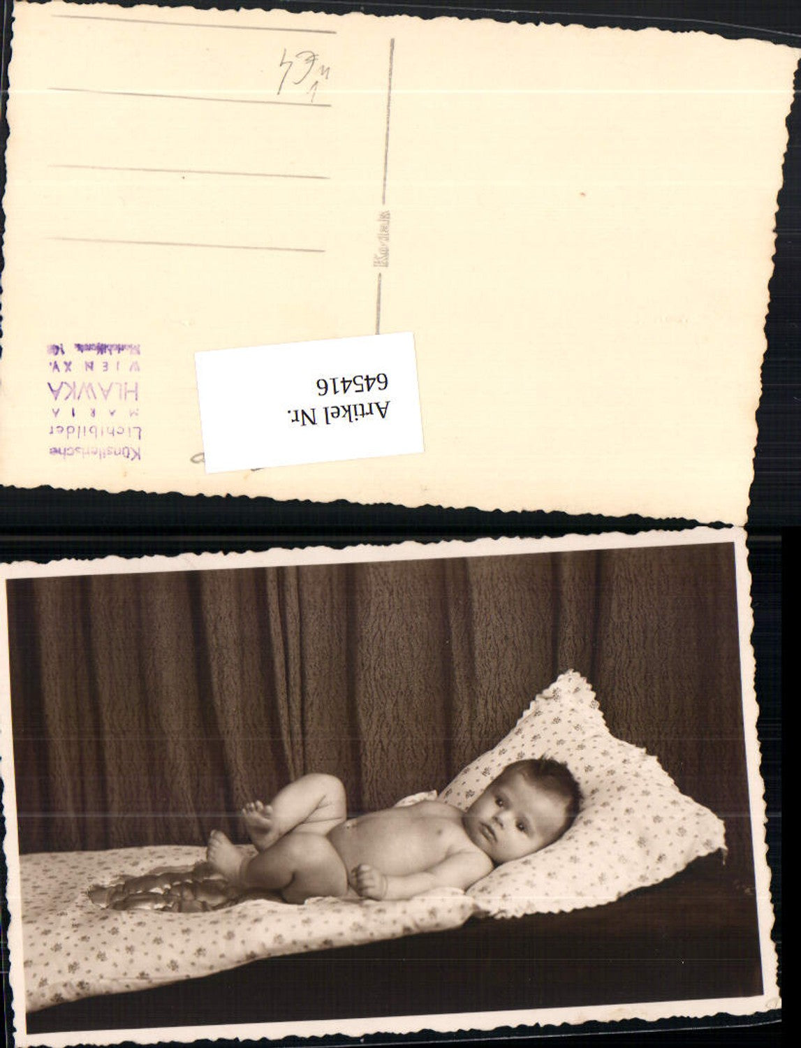 645416,Foto-AK Fotokunst Maria Hlawka Vienna Fünfhaus Rudolfsheim Baby