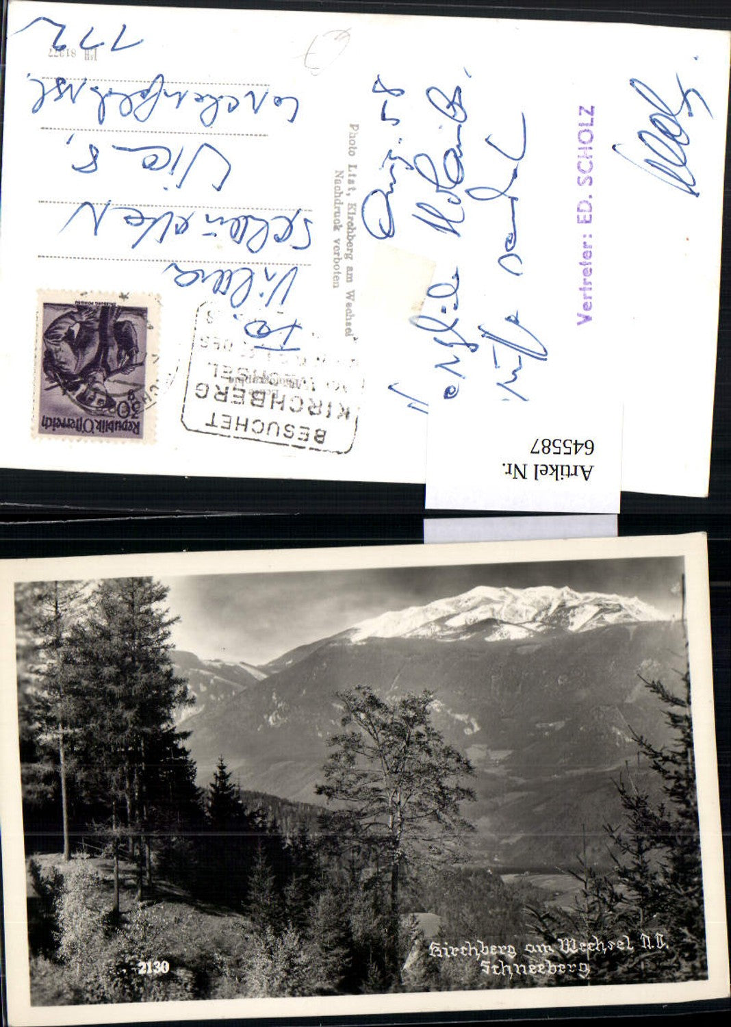 545587,Kirchberg am Wechsel m. Schneeberg
