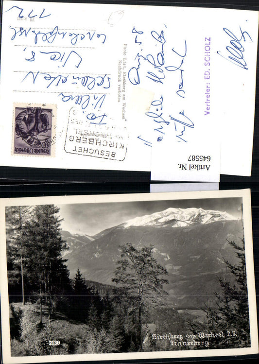 545587, Kirchberg am Wechsel m. Schneeberg