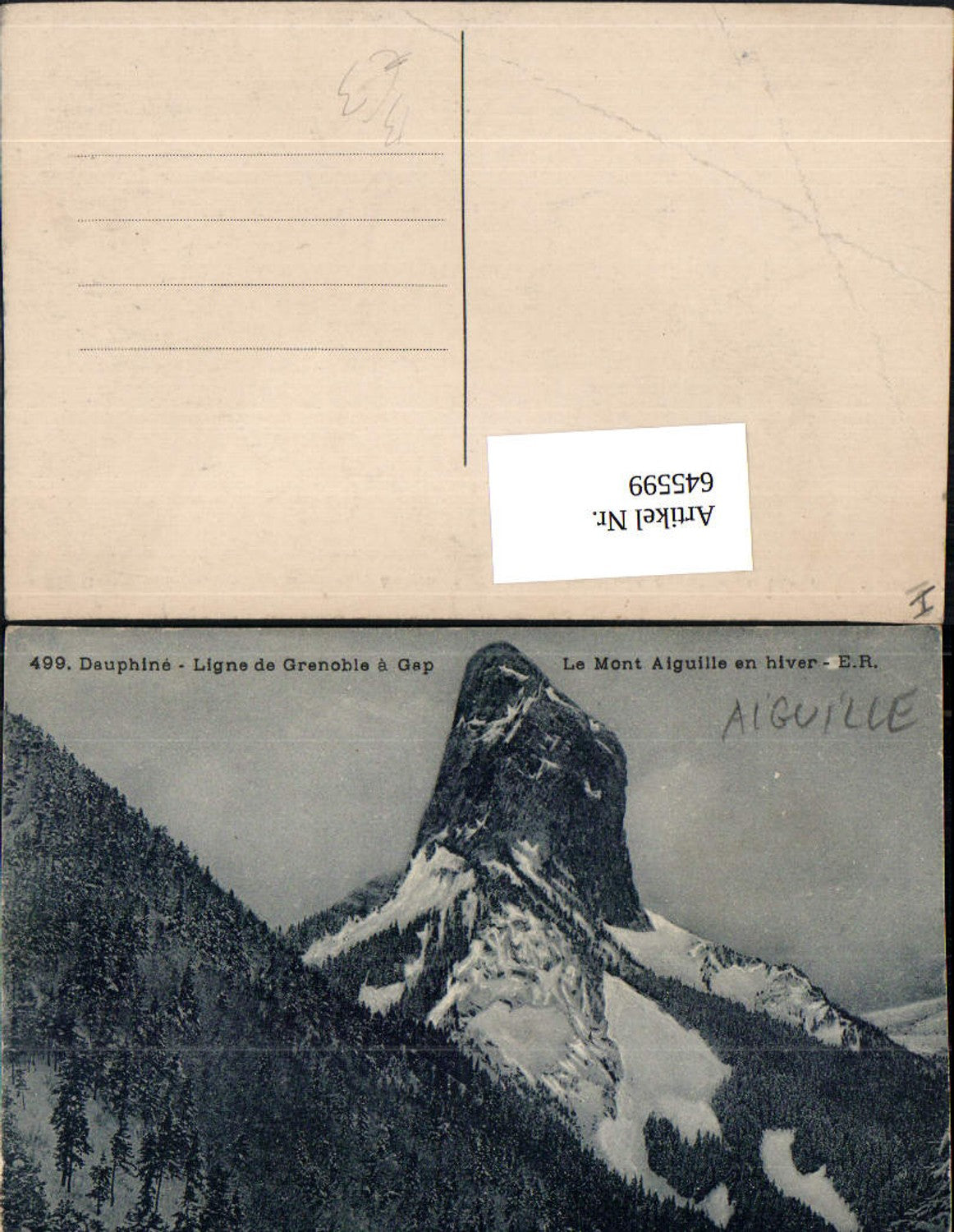 545599,Ligne de Grenoble Isere Environs de Mens Aiguille