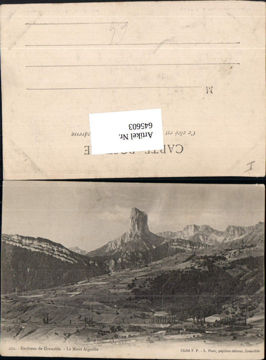 545603,Ligne de Grenoble Isere Environs de Mens Aiguille