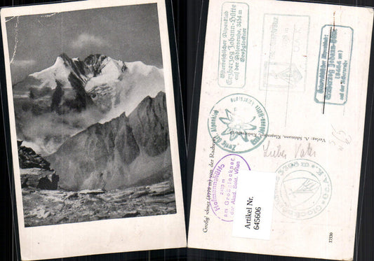 545606,Grossglockner Hochalpenstraße Heiligenblut Hüttenstempel Hofmannshütte Erz. Johann usw.