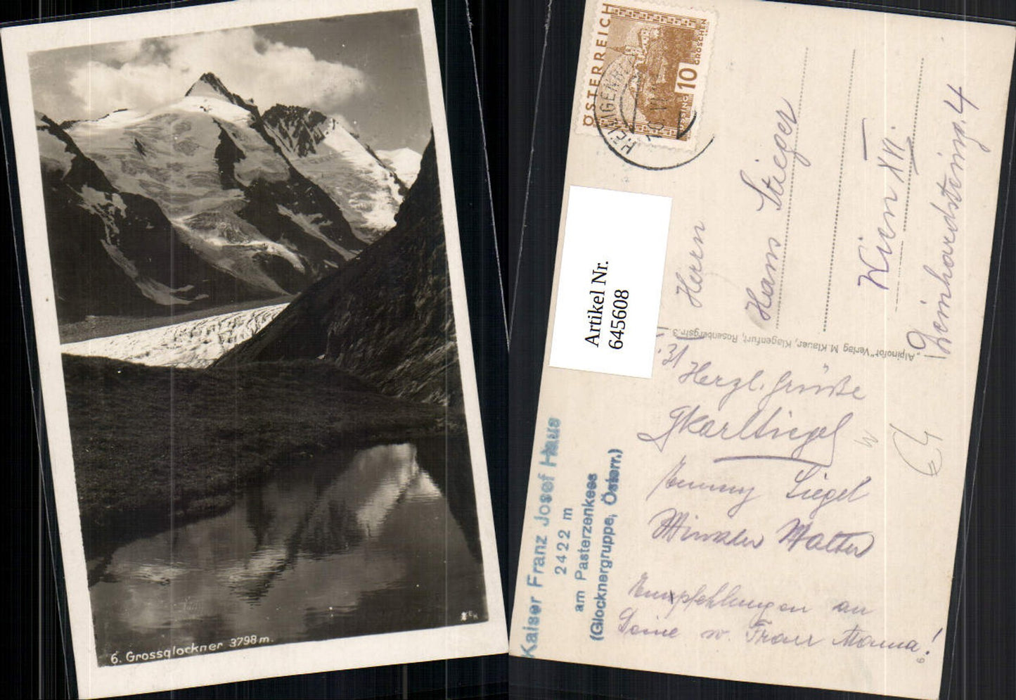 545608,Grossglockner Hochalpenstraße Heiligenblut Pasterze