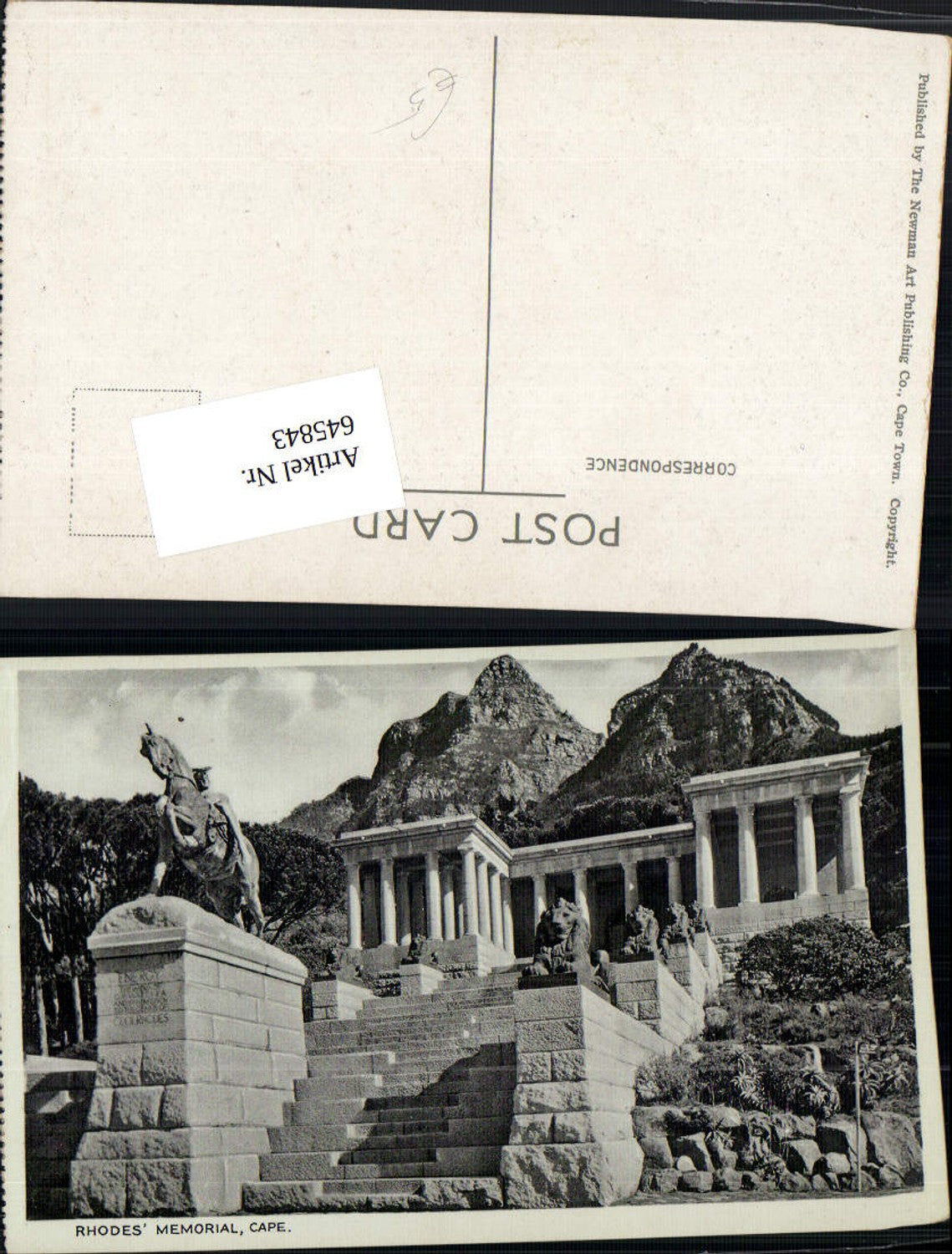 645843,South Africa Südafrika Cape Rhodes Memorial