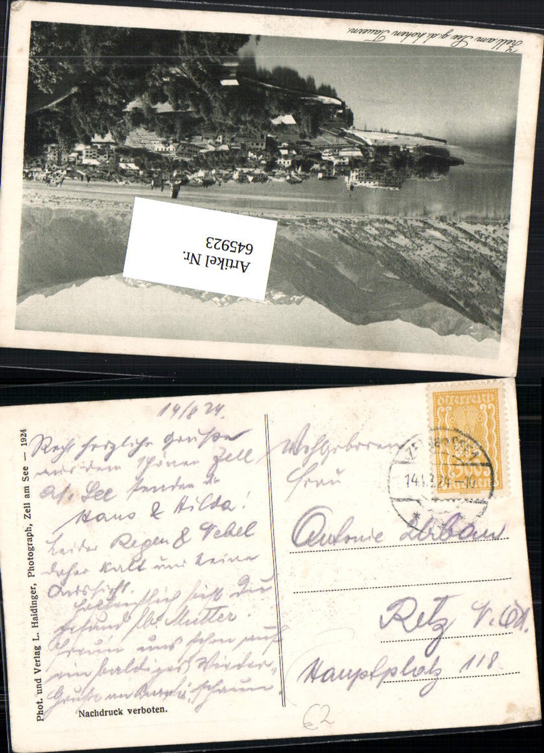 Alte Ansichtskarte – Old Postcard