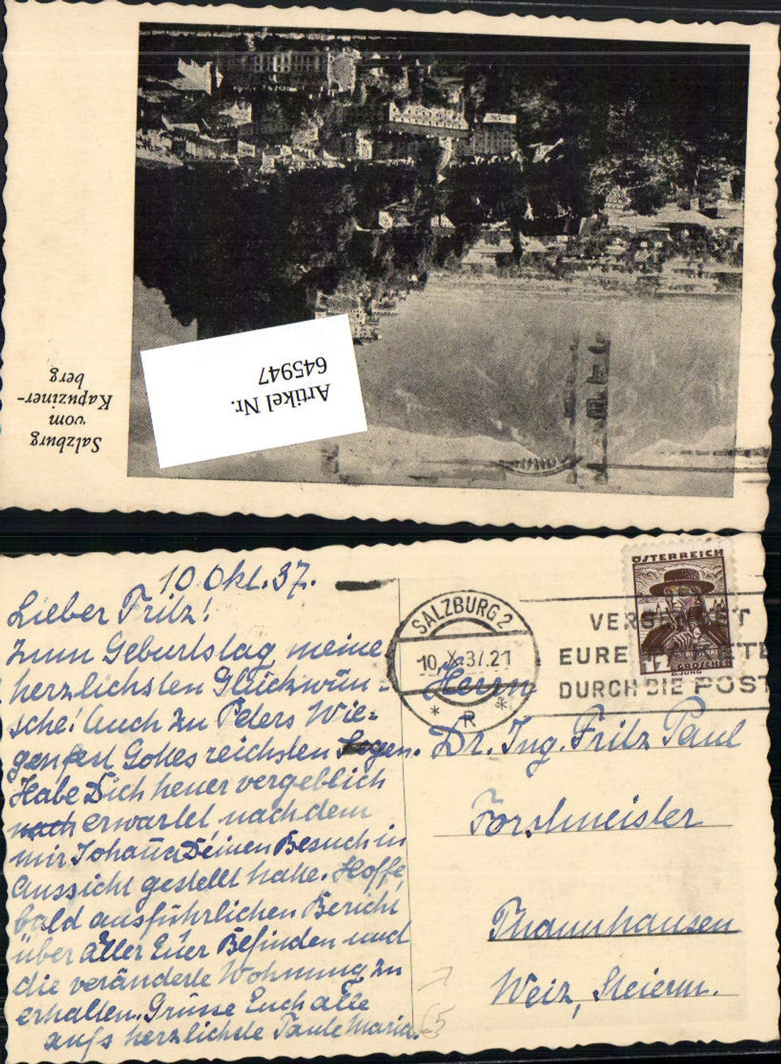 Alte Ansichtskarte – Old Postcard