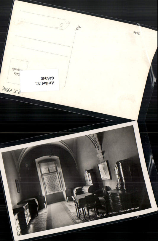 646040,Stift St. Florian Brucknerzimmer Interieur Komode Tisch