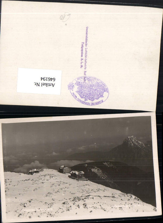 646194,tolle Fliegeraufnahme Feuerkogel Ebensee am Traunsee Berghotel Feuerkogel