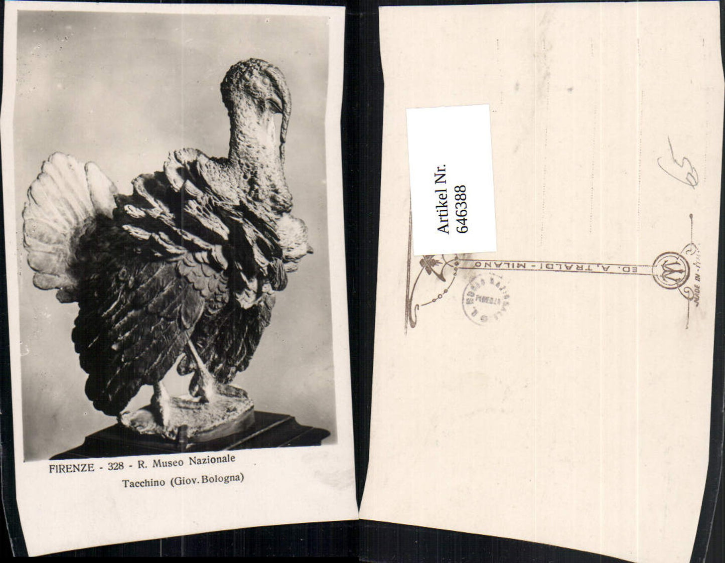 646388,Photo Ak Firenze R. Museo Nazionale Tacchino Giov. Bologna figure sculpture turkey